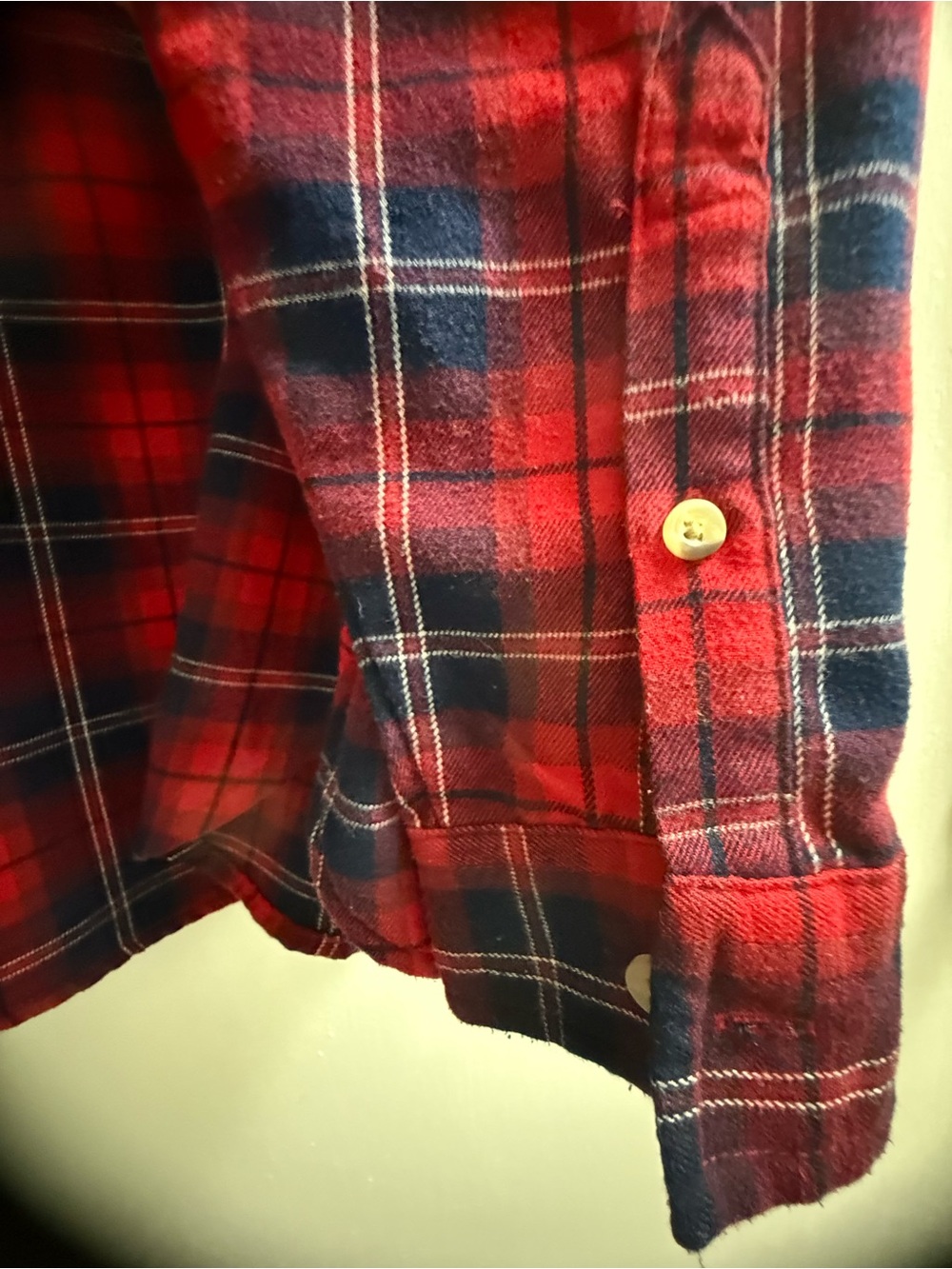 JACHS Girlfriend Red and Navy Plaid Button-Down Shirt - Picture 9 of 11